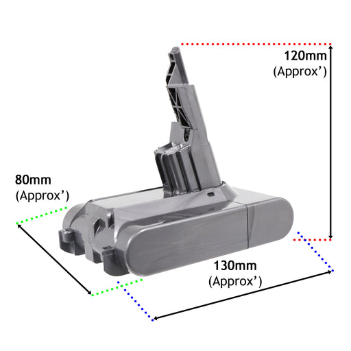Height: 120mm (Approx'), Width: 80mm (Approx'), Depth: 130mm (Approx')