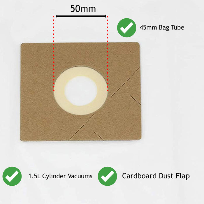 Dust Bags for AMAZONBASICS VCB35B15CEUK VCB35B15CEU4 1.5L Vacuum G51 x 10