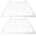 Fridge Shelf for ZANUSSI Adjustable Plastic Coated White Extendable Shelves (Pack of 2)