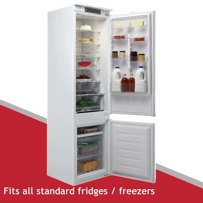 Fridge Shelf for WHIRLPOOL Adjustable Plastic Coated White Extendable Shelves (Pack of 3)