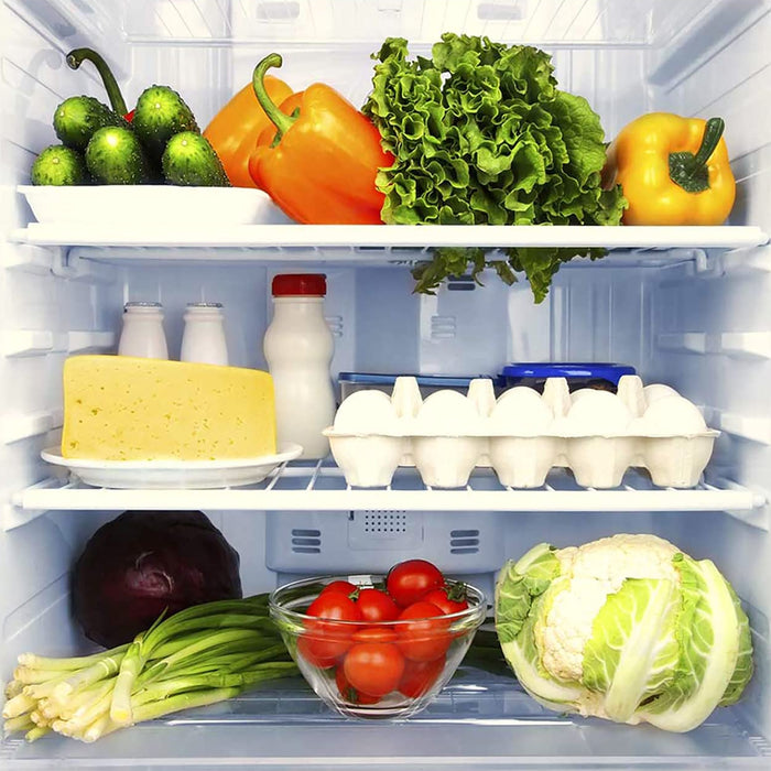 Fridge Shelf for ZANUSSI Adjustable Plastic Coated White Extendable Shelves (Pack of 2)