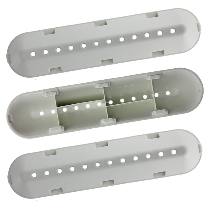 Drum Paddle Lifter Arm for NEW WORLD SGE12XUK Washing Machine 12 Hole Plastic Barrel Blade (227 x 53 x 38mm, Pack of 3)