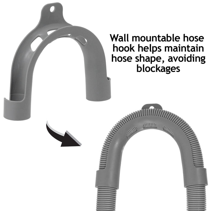 Fill Water Pipe Drain Hose Extension Outlet Kit for CURRYS ESSENTIALS IKEA Washing Machine 2.5m