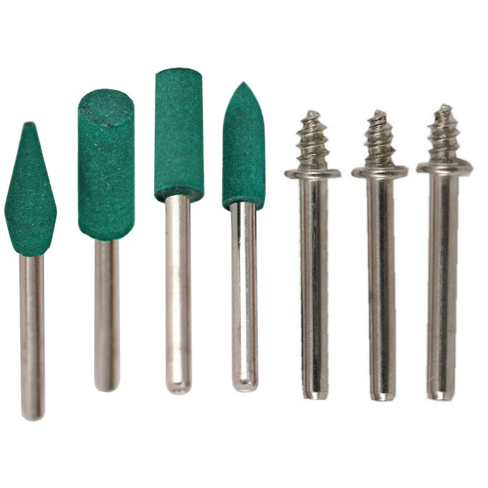 31 Piece Buffing Polishing Drill Wheel Accessory Wire Brush Kit 3.2mm + Rust Removal Set