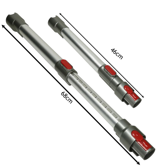 Adjustable Telescopic Rod Wand Pipe Tube for Dyson V8 SV10 Vacuum Cleaner (Aluminium Grey)