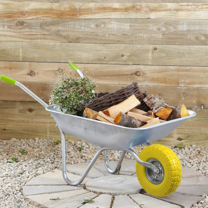 10" Solid Wheelbarrow Wheel Tubeless Barrow Tyre Burst & Puncture Proof Spare