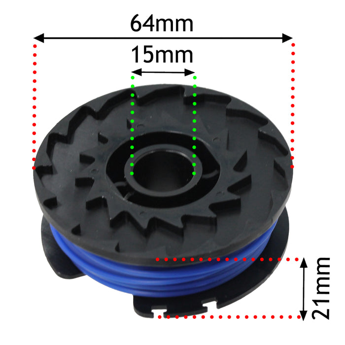 Strimmer Line Spool Cap for Flymo Contour XT 18v 20V Li 500XT 24v Trimmer x 2