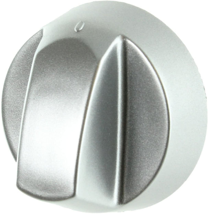 Control Knob Dial & Adaptors for AEG Oven / Cooker (Silver, Pack of 6)