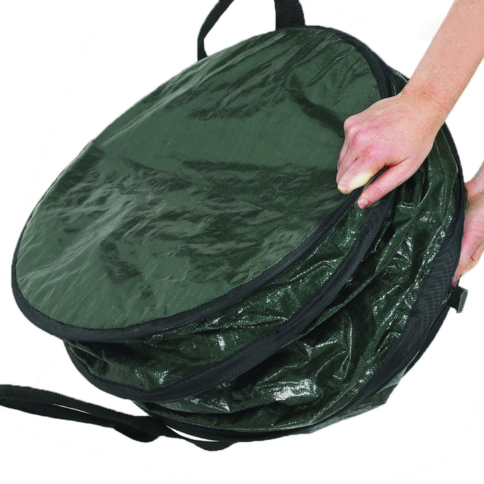 Pop Up Garden Bag Large Reusable Carry Handles Waste Bin Refuse Sack 90L