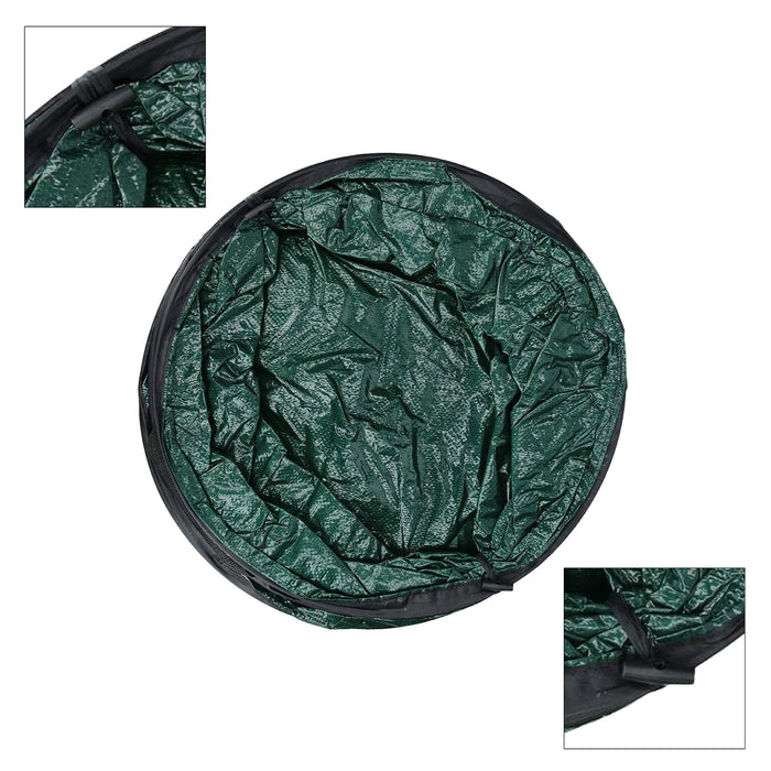 Collapsible Garden Bag Large Reusable Carry Handles Waste Bin Refuse Sack 90L x 2