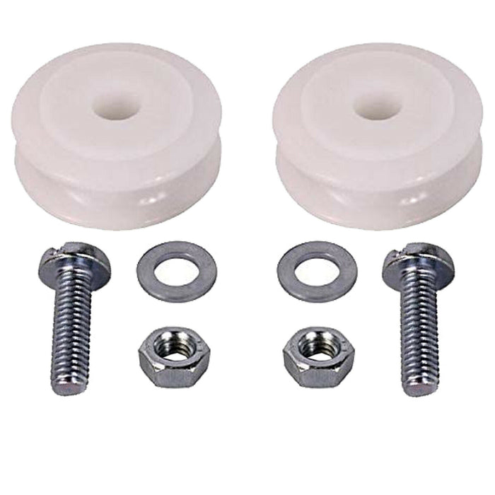 Greenhouse Sliding Door Wheel Roller Repair Kit 22mm Nylon Wheels x 2