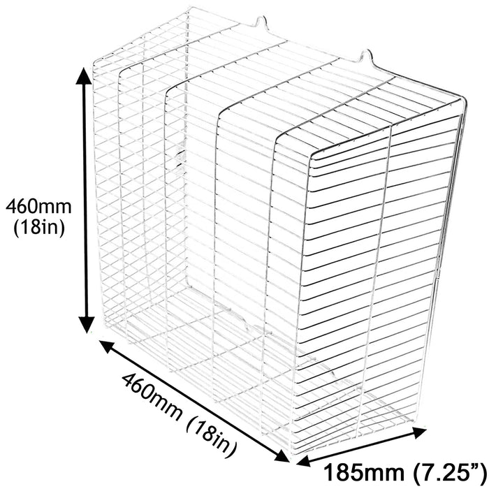 UNIVERSAL Anti Theft / Vandalism Alarm Guard Square Cage Zinc Coated (18'' x 18'' x 7'')