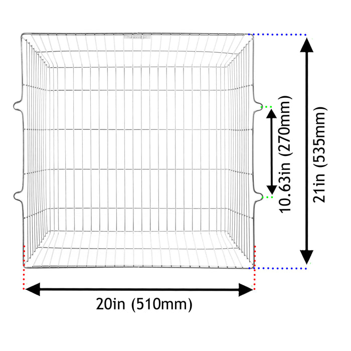 UNIVERSAL CCTV Camera Guard / Exterior Light Square Cage Zinc Coated (18'' x 18'' x 7'')