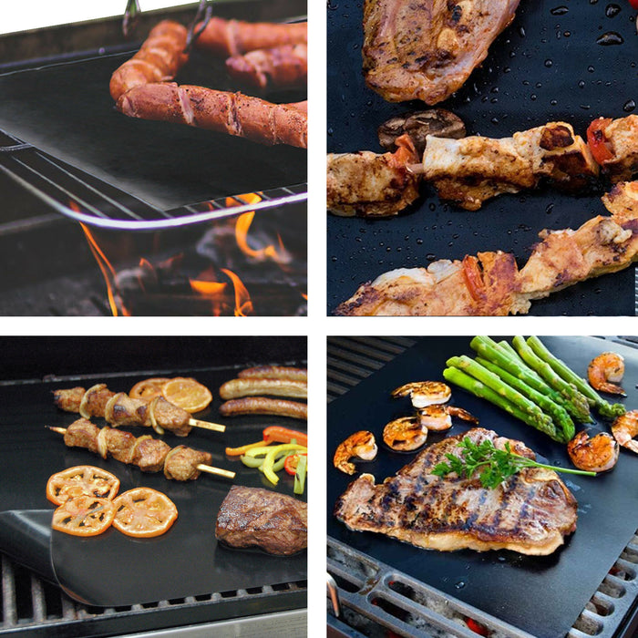 Barbecue Liner Teflon Non Stick Heavy Duty BBQ Lining 40 x 50cm (Pack of 2)