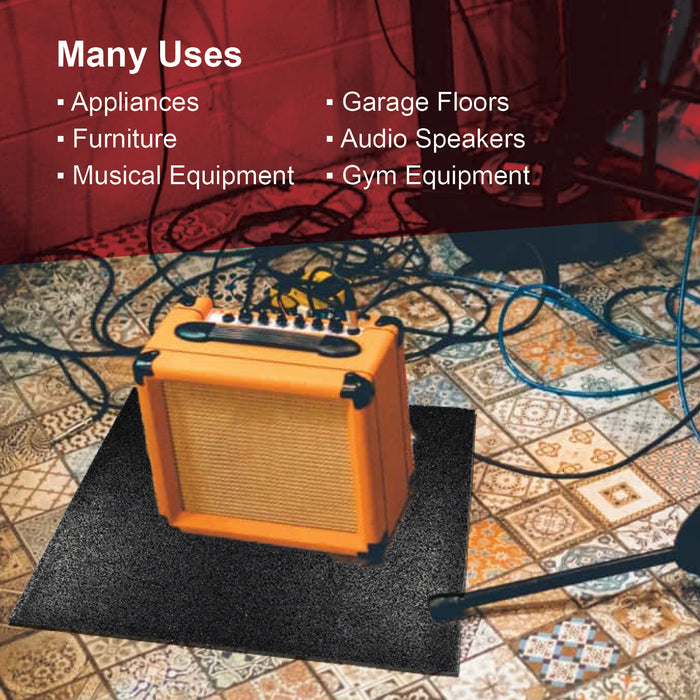 Anti-Vibration Rubber Mat Non Slip for use with Washing Machine Tumble Dryers Appliances & Machinery (600 x 600mm)