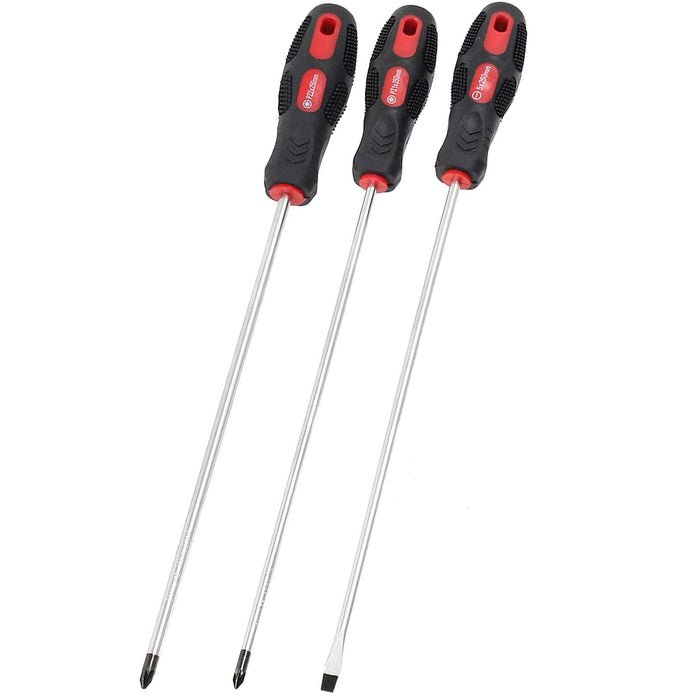 Star Screwdriver Set Extra Long Reach  Magnetic Torx Phillips Flat Headed T10 T15 T20 T25 T27 T30 PZ1 PZ2 9Pc 360mm