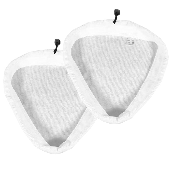 Microfibre Cloth Cover Pads for Russell Hobbs RHSM10MR04 RHSM1001 RHSM10AS02 Steam Cleaner Mop (Pack of 2)