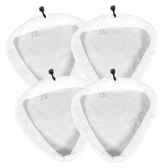Microfibre Cloth Cover Pads for Vax S87-T2 Red S88 S88-W1M-B S87-CX1-B S87-T1-B Steam Cleaner Mop (Pack of 4)