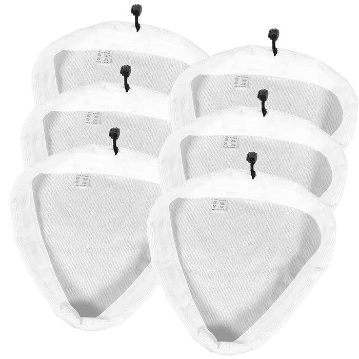 Microfibre Cloth Cover Pads for Vax VRS16 Centrix S88-CX4-B-A S86-SF-C S7 Total Home Steam Cleaner Mop (Pack of 6)