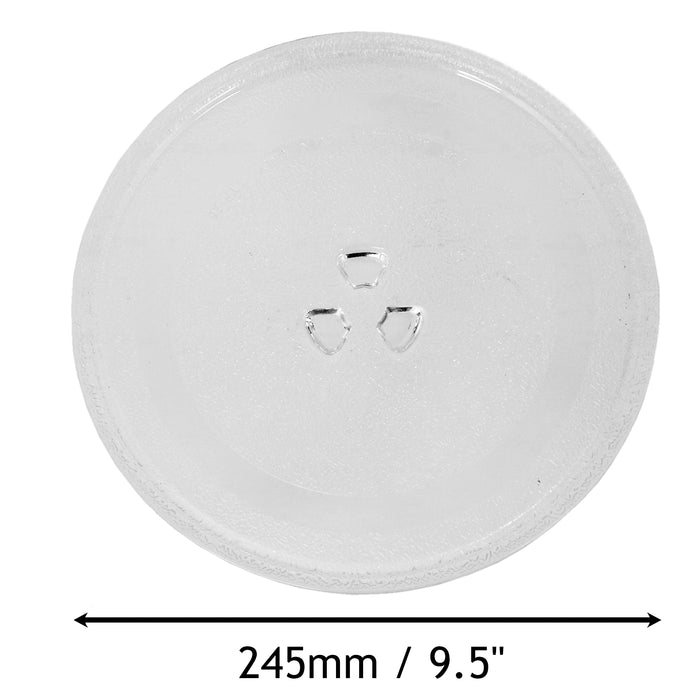 Glass Turntable Plate for SANYO Microwave Oven (245mm)
