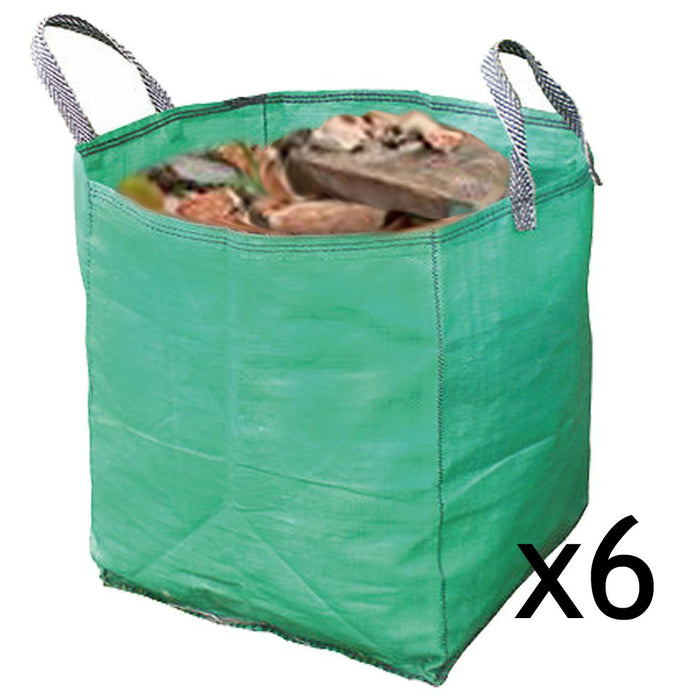 Gardening Leaf Leaves Log Branch Tree Removal Heavy Duty Sacks Woven Bag 120L x 6