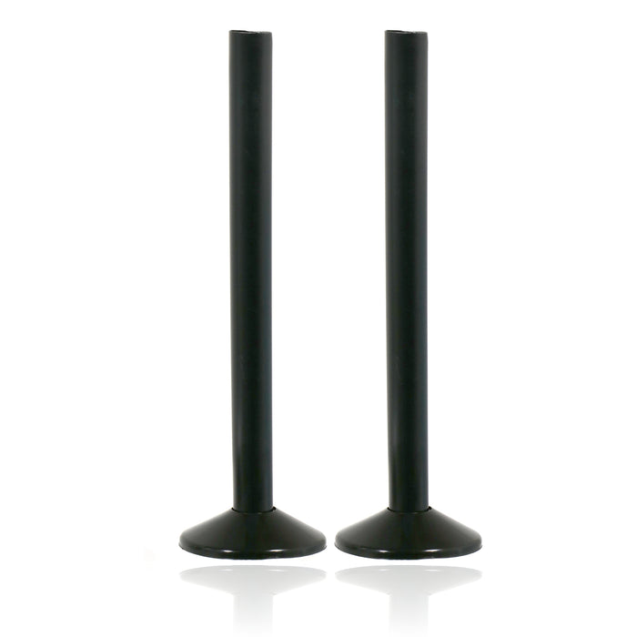 Radiator Pipe Covers Shroud Collars Sleeve Black 15mm x 200mm