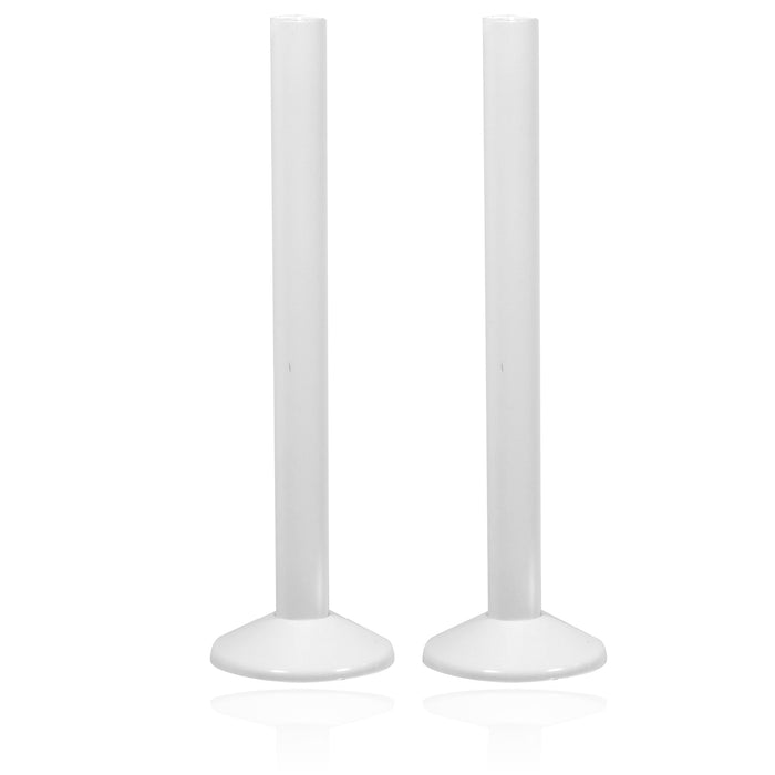 Radiator Pipe Covers Shroud Collars Sleeve White 15mm x 200mm