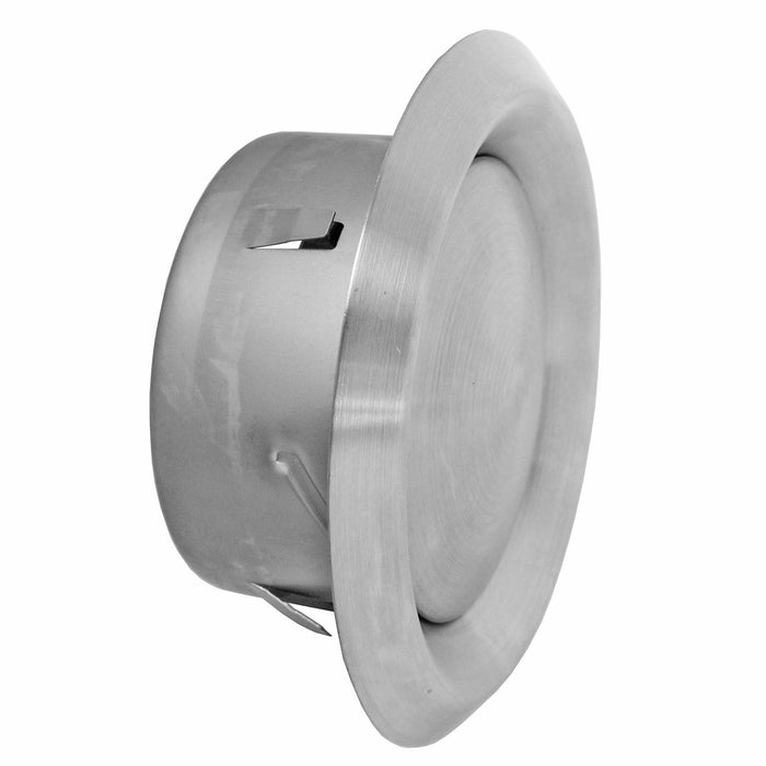 Stainless Steel Round Ceiling Extractor Exhaust / Supply Wall Vent (4" / 100mm)
