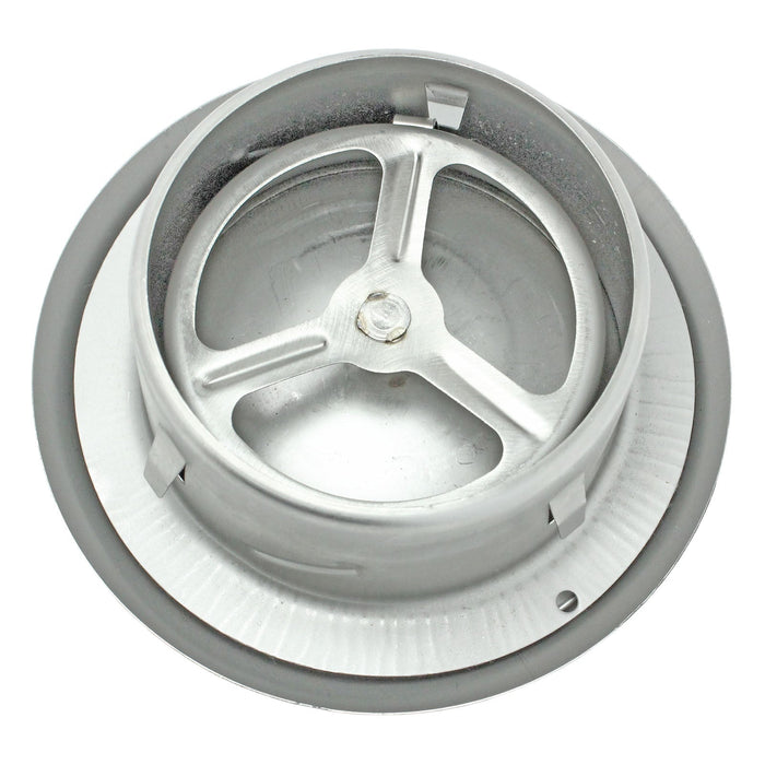 Stainless Steel Round Ceiling Extractor Exhaust / Supply Wall Vent (6" / 150mm)