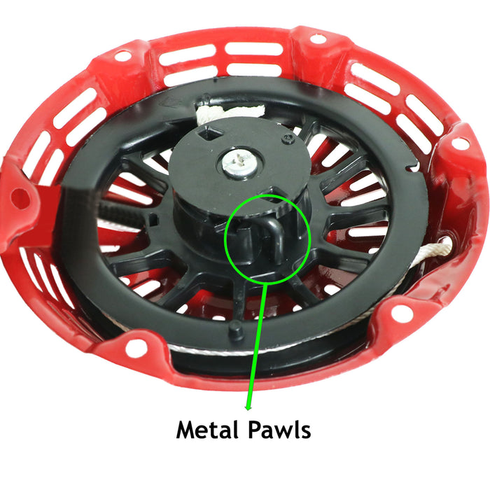 Recoil Starter for HONDA GX110 GX120 GX120K1 GX140 GX160 GX160K1 GX200 Engine Metal Pawls Cup Pull Cord Lawnmower