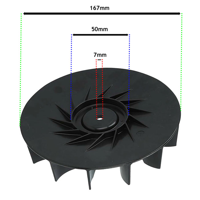 Impeller Fan for STIHL BG56 BG86 SH56 SH86 Garden Vac Blower + Shredder Blade