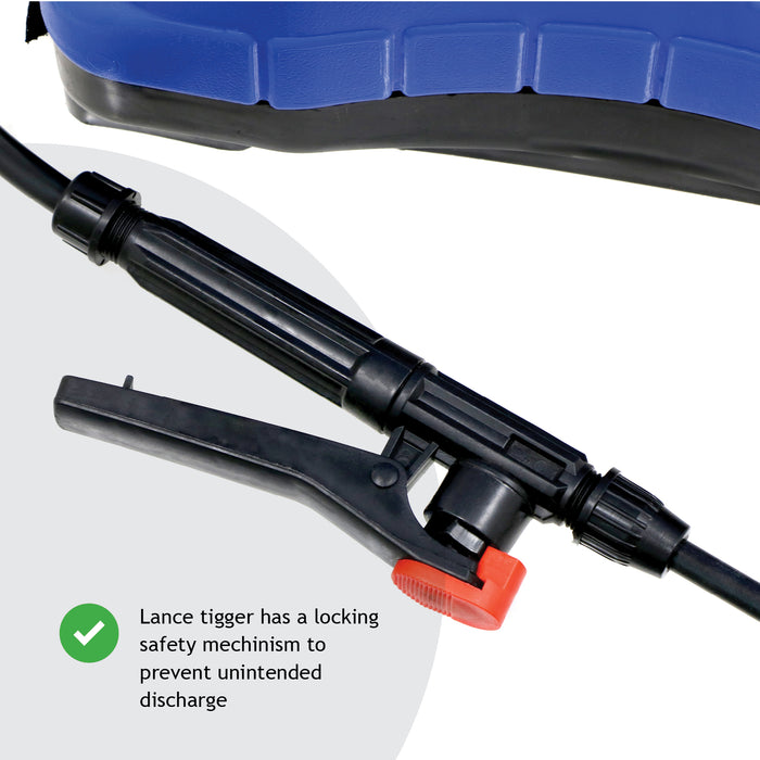 Knapsack Sprayer Garden Weed Backpack Pressure Spray Lance 16L