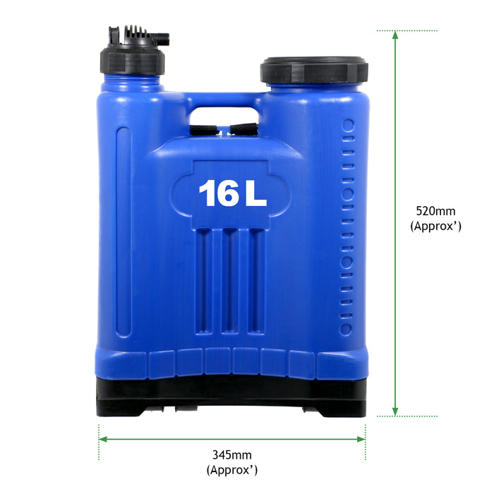 Knapsack Sprayer Garden Weed Backpack Pressure Spray Lance 16L