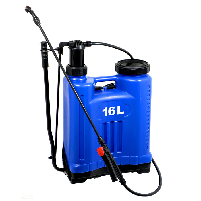 Knapsack Sprayer Garden Weed Backpack Pressure Spray Lance 16L