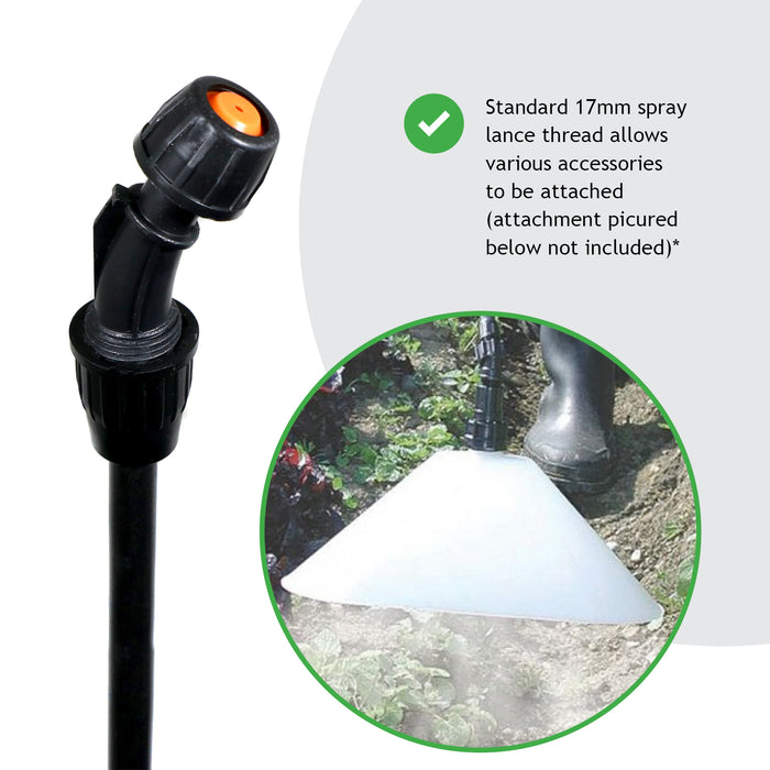 Knapsack Sprayer Garden Weed Backpack Pressure Spray Lance 16L