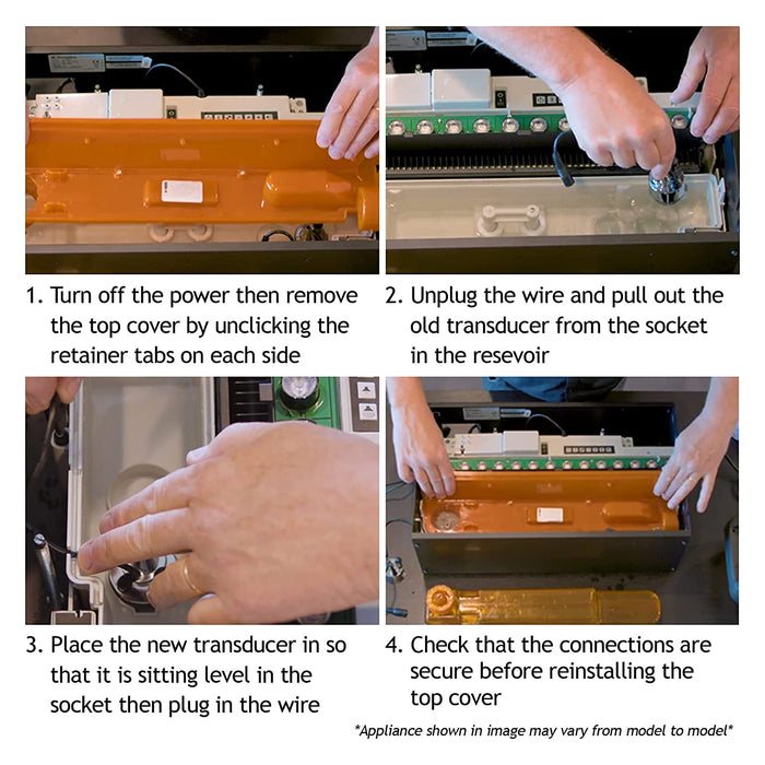 Opti-Myst Electric Fire Transducer Glass Disk for DIMPLEX M-011B M011B