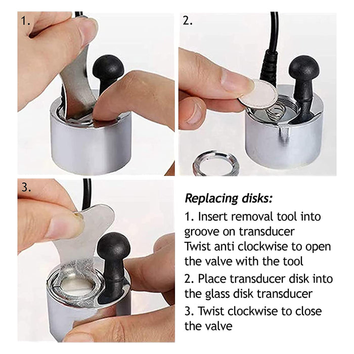 Opti-Myst Electric Fire Transducer Glass Disk for DIMPLEX M-011B M011B