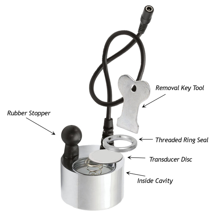 Glass Opti-Myst Heater Disk Transducer, Spare Discs + Removal Tool compatible with DIMPLEX Electric Wall Fire