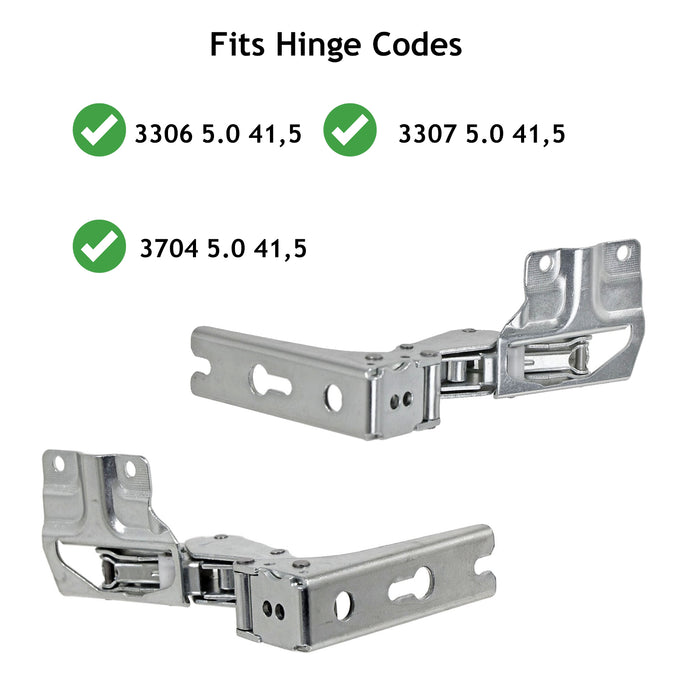 Door Hinges for BOSCH NEFF SIEMENS Fridge Freezer Hinge Pair 3704 3306 3307 5.0 1200401