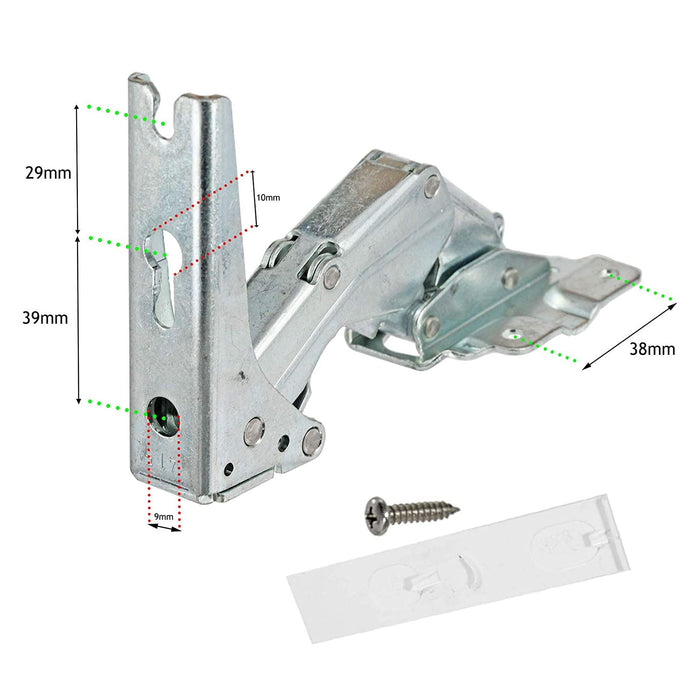 Integrated Fridge Door Hinges for BELLING STOVES Freezer 3362 3363 5.0 41,5