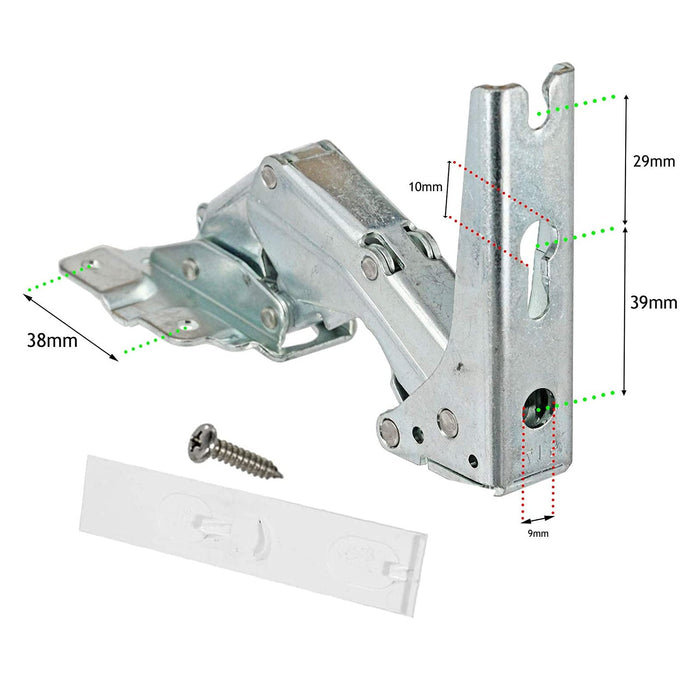 Integrated Fridge Door Hinges for HOTPOINT HUL161I HUT161I HUZ121 HUL162 HUL1611 3362 3363 5.0 41,5