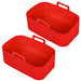 Red Basket for Air Fryer Drawer Liner Silicone x 2