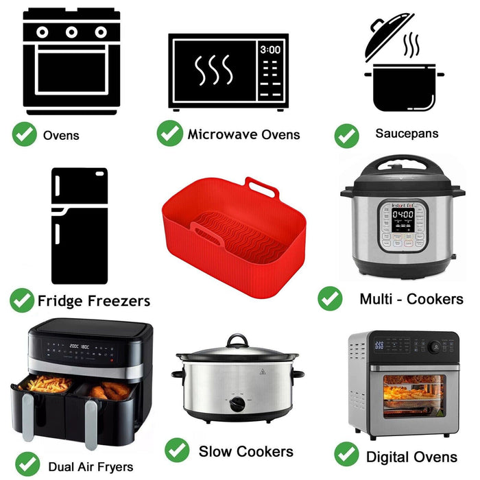 Basket for NINJA Air Fryer AF300UK AF400UK AF451UK Drawer Liner Silicone