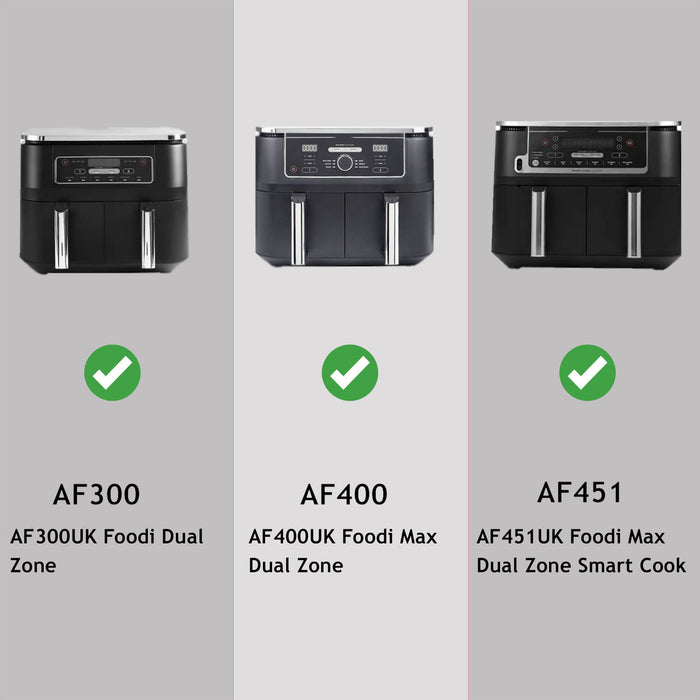 Racks for Ninja Air Fryer Foodi AF300 AF400 AF451 Double Basket Grill Shelf Skewer x 2