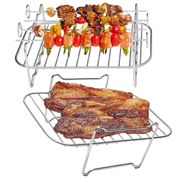 Racks for Salter Air Fryer EK4548 EK4750 EK5196 Double Basket Grill Shelf Skewer x 2