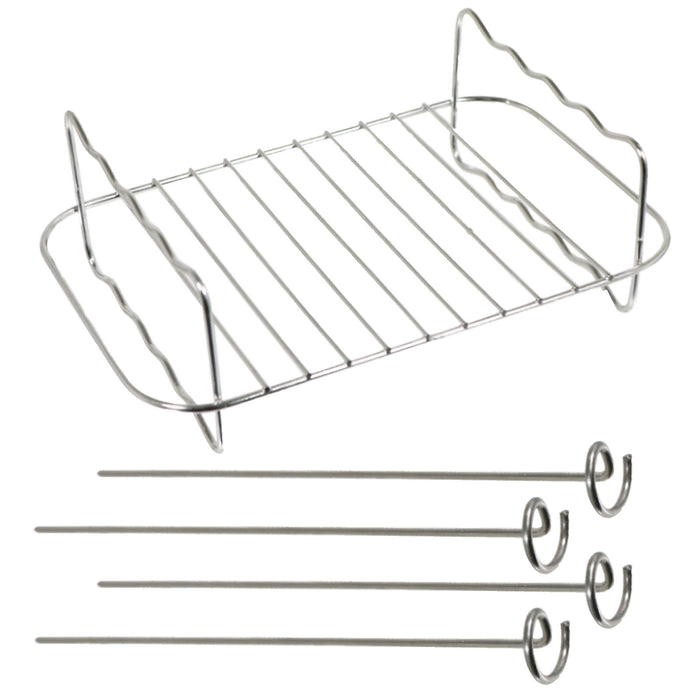 Racks for Ninja Air Fryer Foodi AF300 AF400 AF451 Double Basket Grill Shelf Skewer x 2