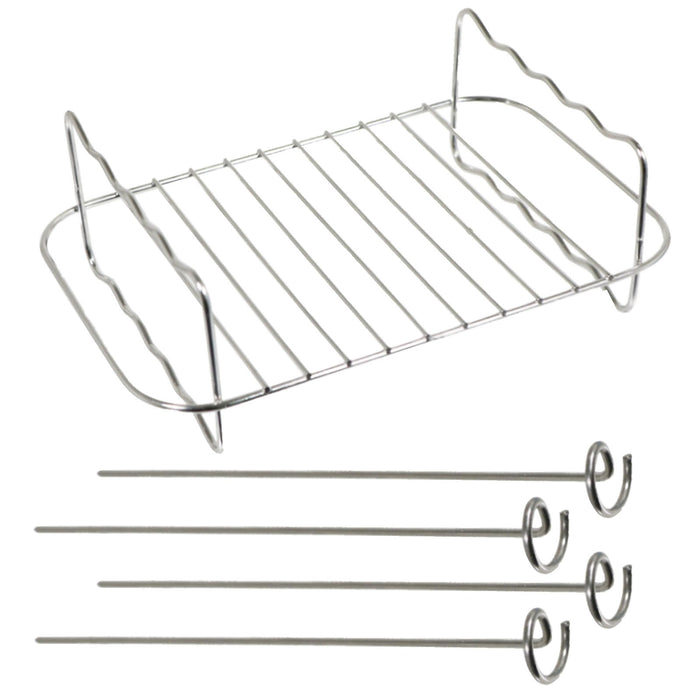 Racks for Salter Air Fryer EK4548 EK4750 EK5196 Double Basket Grill Shelf Skewer x 2