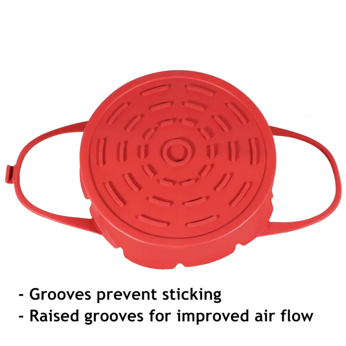 Basket Liner for COSORI 3.5 3.8 4.7 5.5 L Air Fryer Silcone Non-Stick Set Red