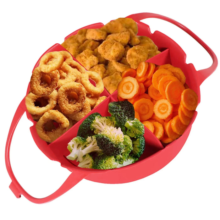 Basket Liner for COSORI 3.5 3.8 4.7 5.5 L Air Fryer Silcone Non-Stick Set Red