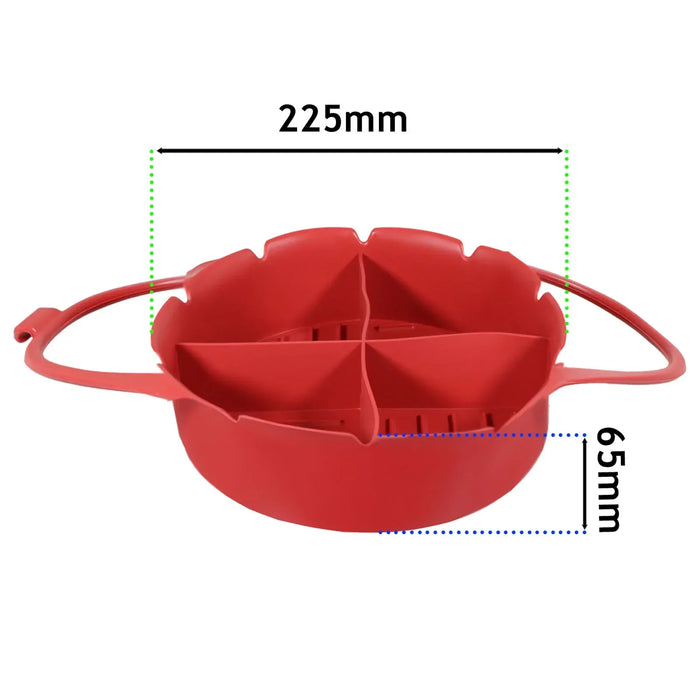 Basket Liner for COSORI 3.5 3.8 4.7 5.5 L Air Fryer Silcone Non-Stick Mat Red